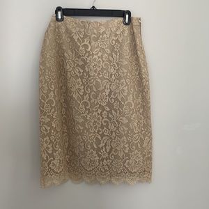 Banana Republic Lace Pencil Skirt